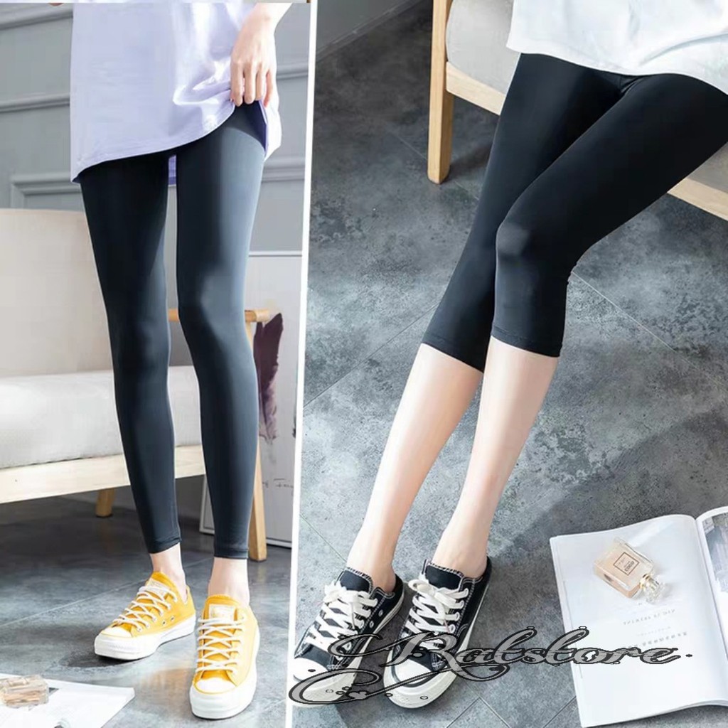  Legging  panjang bahan spandex licin  Shopee Indonesia