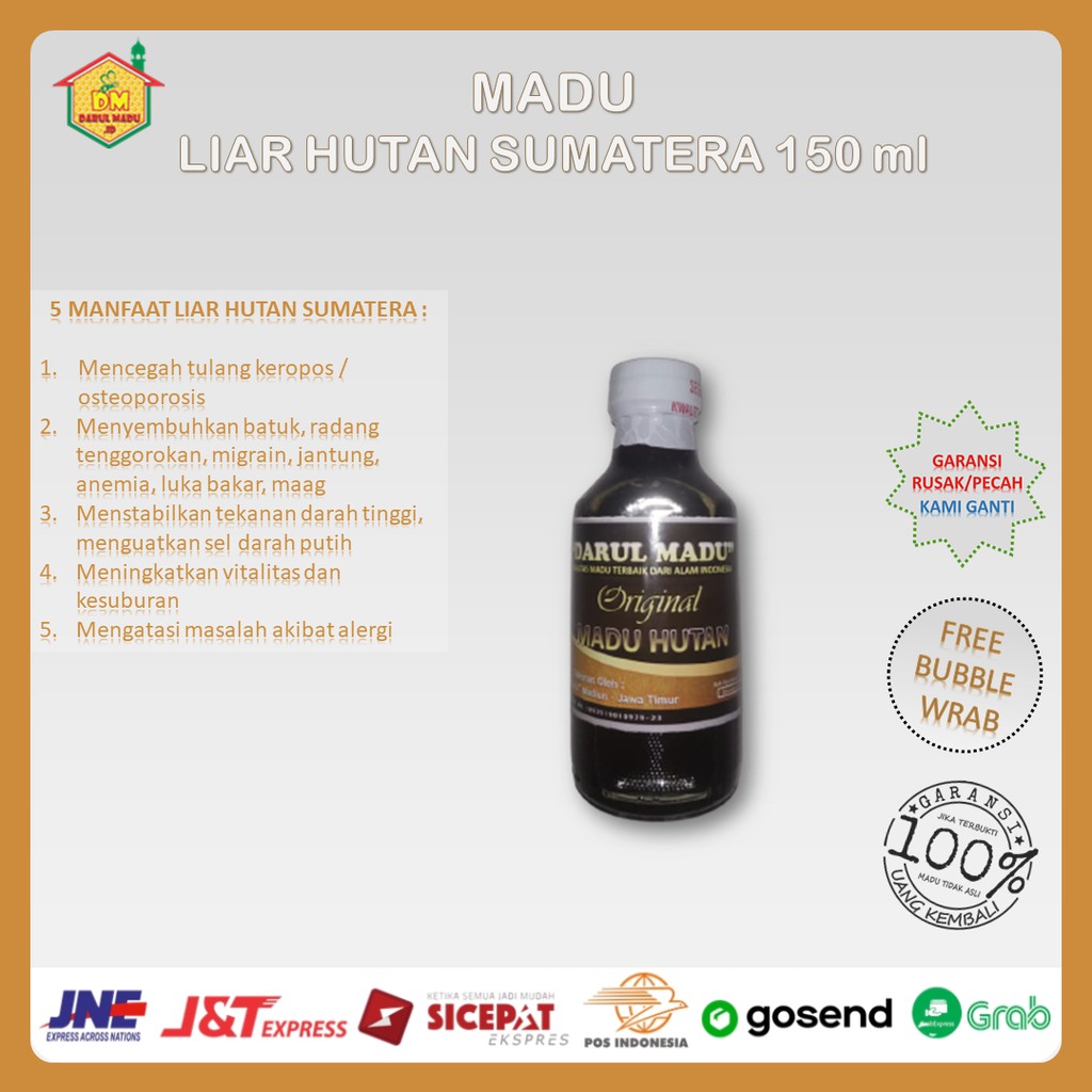 

Darul Madu - Madu Hutan Sumatera - Madu Hutan 150 ml