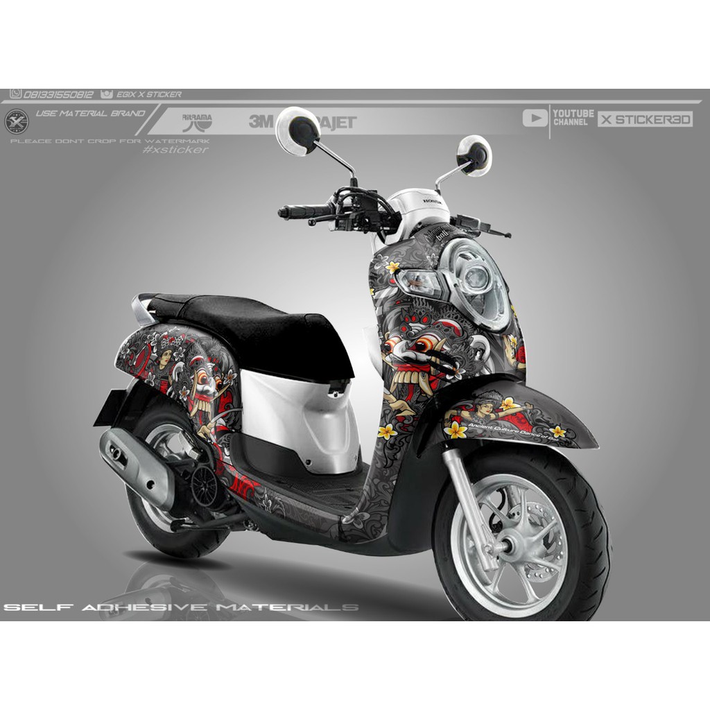 35+ Ide Stiker Scoopy 2020 Abu Abu