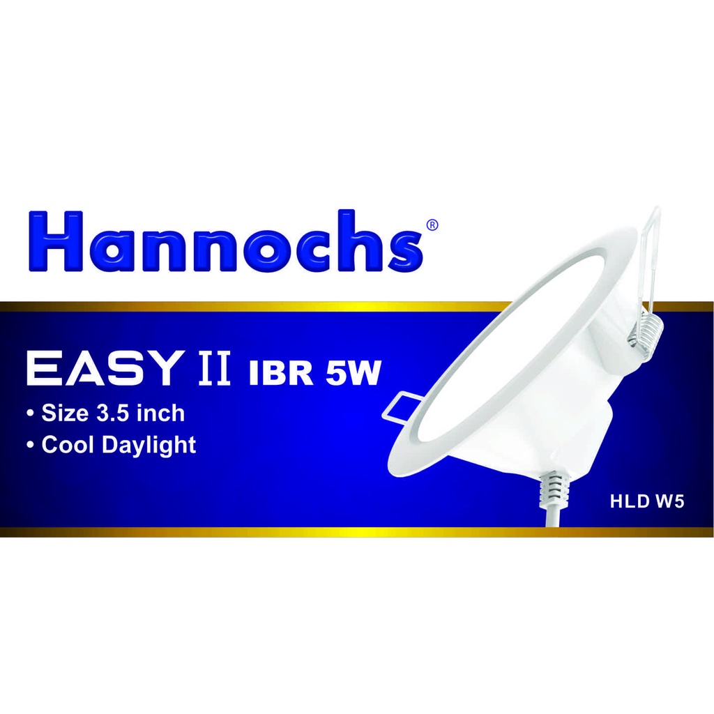 Hannochs Downlight LED EASY II 5W IBR Cahaya Putih