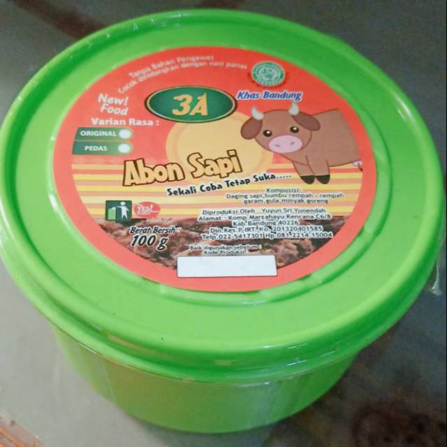 

Abon sapi asli cap 3A
