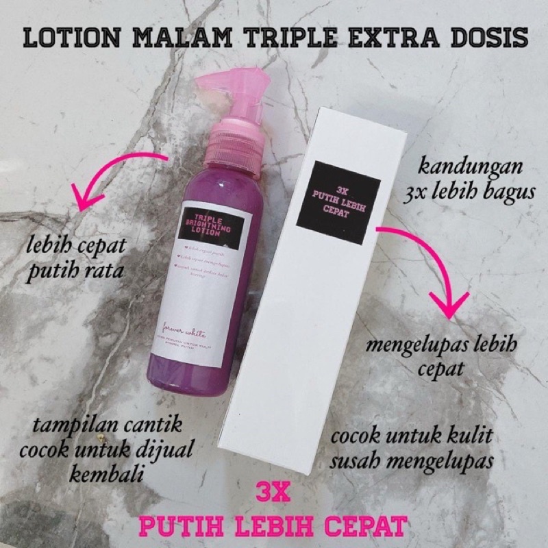 [PEMUTIH BADAN AMPUH] LOTION MALAM SUPER PUTIH
