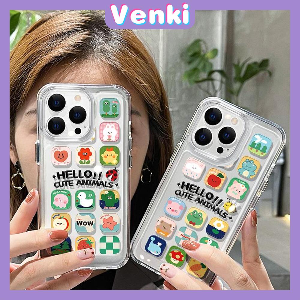 iPhone Case HD Acrylic Hard Case High Clear Metal Button Protection Camera Shockproof Cartoon Cute Compatible with iPhone 14 Pro Max 14 Plus 13 Pro Max 12 Pro Max 11 XR 7Plus