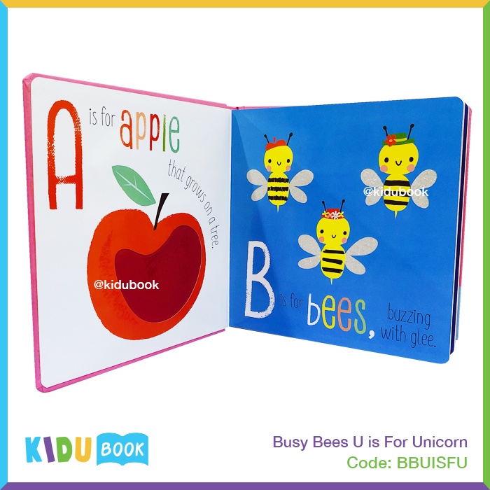 Buku cerita Bayi dan Anak Busy Bees U is For Unicorn Kidu Toys