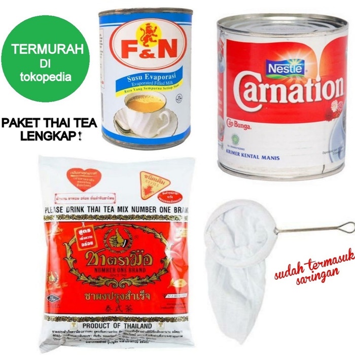 

(BISA COD) PAKET THAI TEA MERAH (DENGAN SARINGAN)