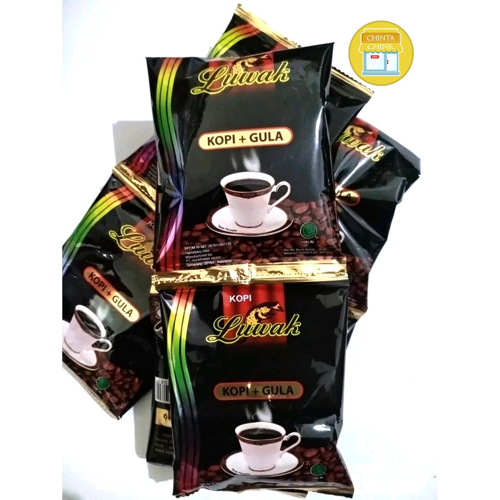 Luwak Coffee Hitam Kopi Gula Renceng Shopee Indonesia