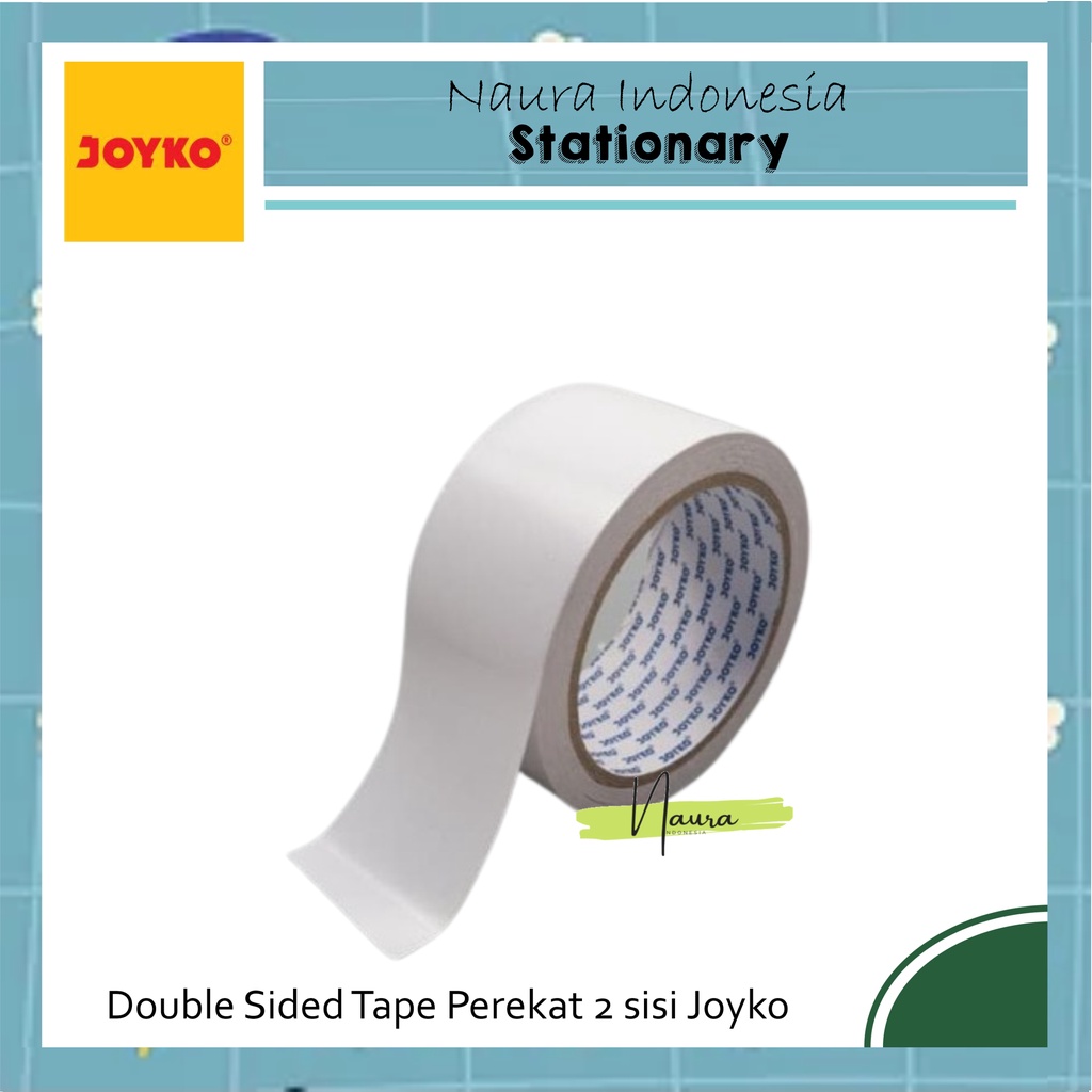 

Double Sided Tape Perekat 2 Sisi Joyko 12 mm x 15 yard | Double Tape Joyko