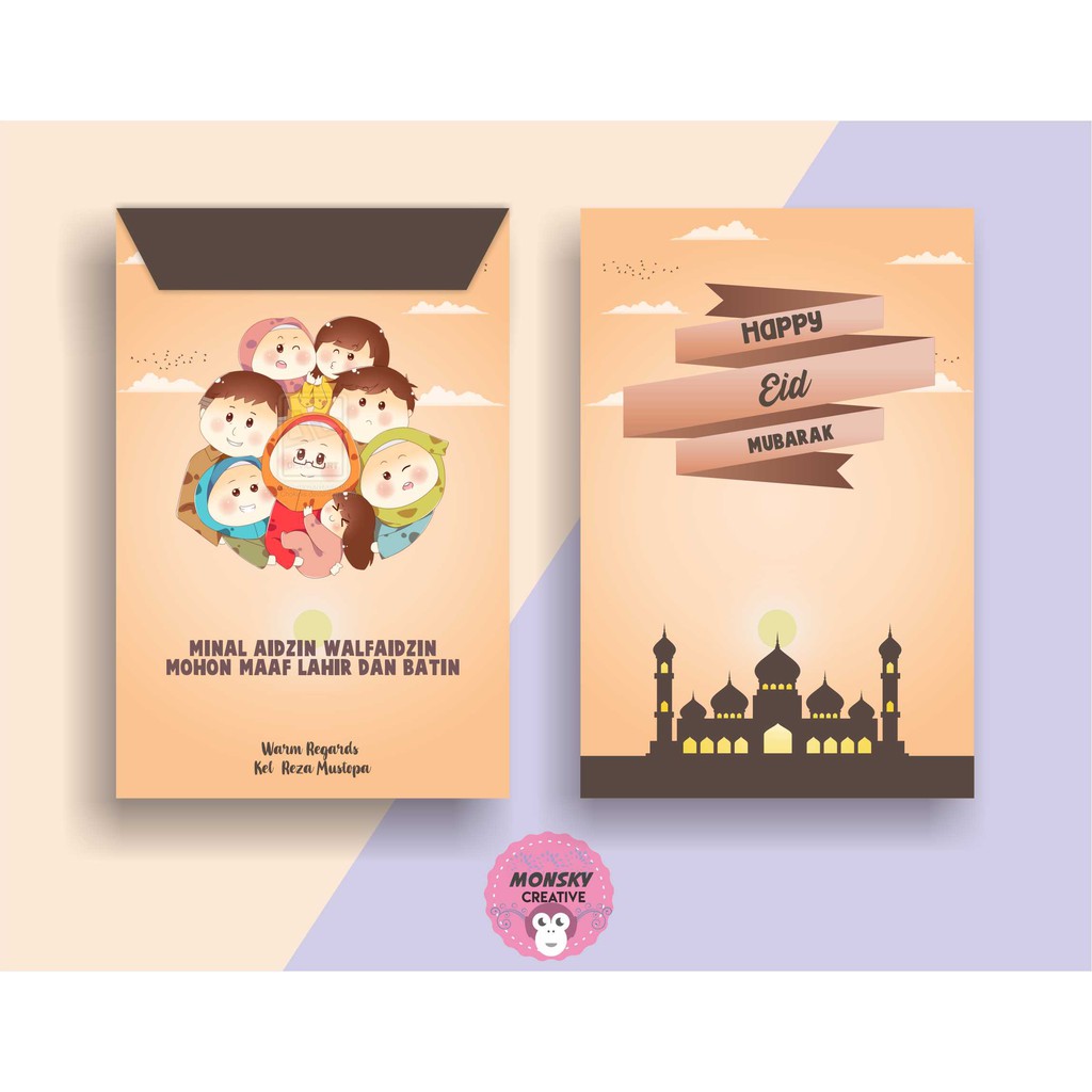 

(24 pcs) amplop lebaran / ampao hari raya ied / amplop custom