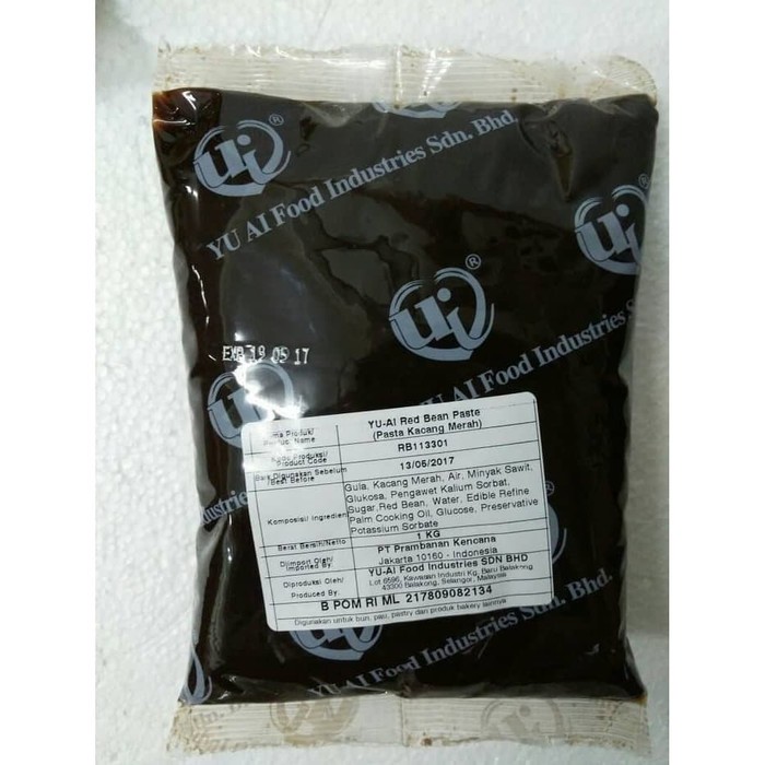 

Yu Ai Red Bean Filling isian Roti / Pao/ Mochi / Pia 1kg