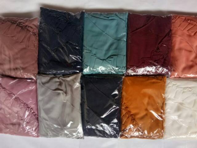 Kerudung Jilbab Khimar Zanetta bahan Babydoll grade A