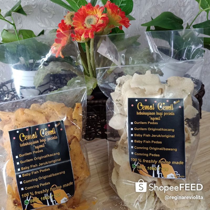 

Cemilan Enak, gurih dan Renyah / Comring 250gr