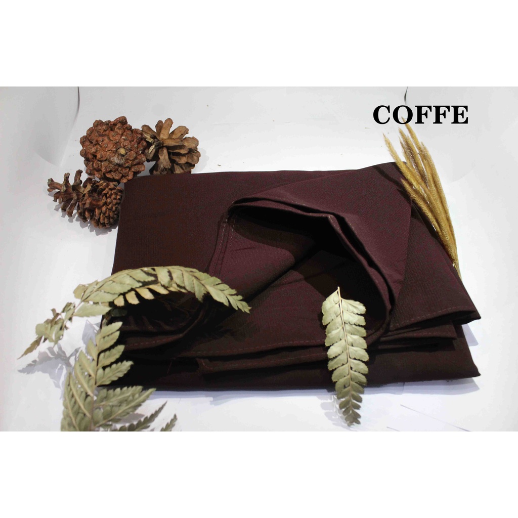 Khimar Bergo Jumbo Wolfis Non Ped / Khimar Jumbo Tali Non Ped / Hijab Instan Maryam Syari-kopi