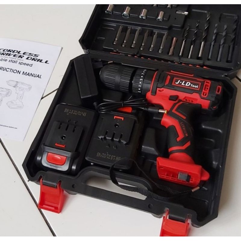 Cordless Impact Drill JLD Tool Impact drill Murah Cordless drill 36volt Portable