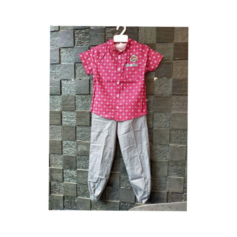 Grosir 3pcs Setelan Anak Cowok YESS Kids Size 10-26