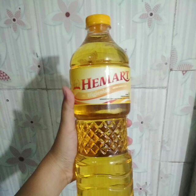 Minyak Murah !!! Minyak Goreng Hemart 1 Liter Botol Terima Grosir. Bisa Chat. 100q Oke