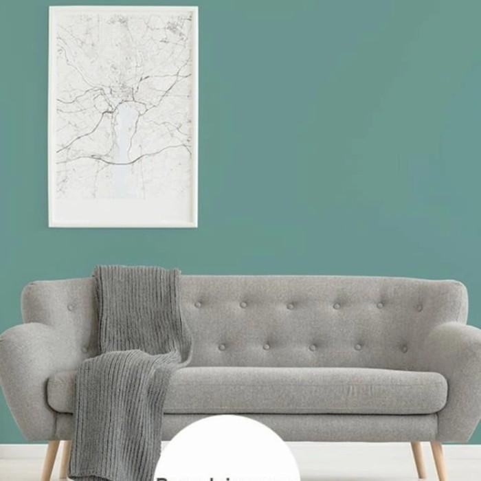 Wallsticker Wallpaper Sticker Dinding Polos Hijau Tosca Bertekstur Pastel