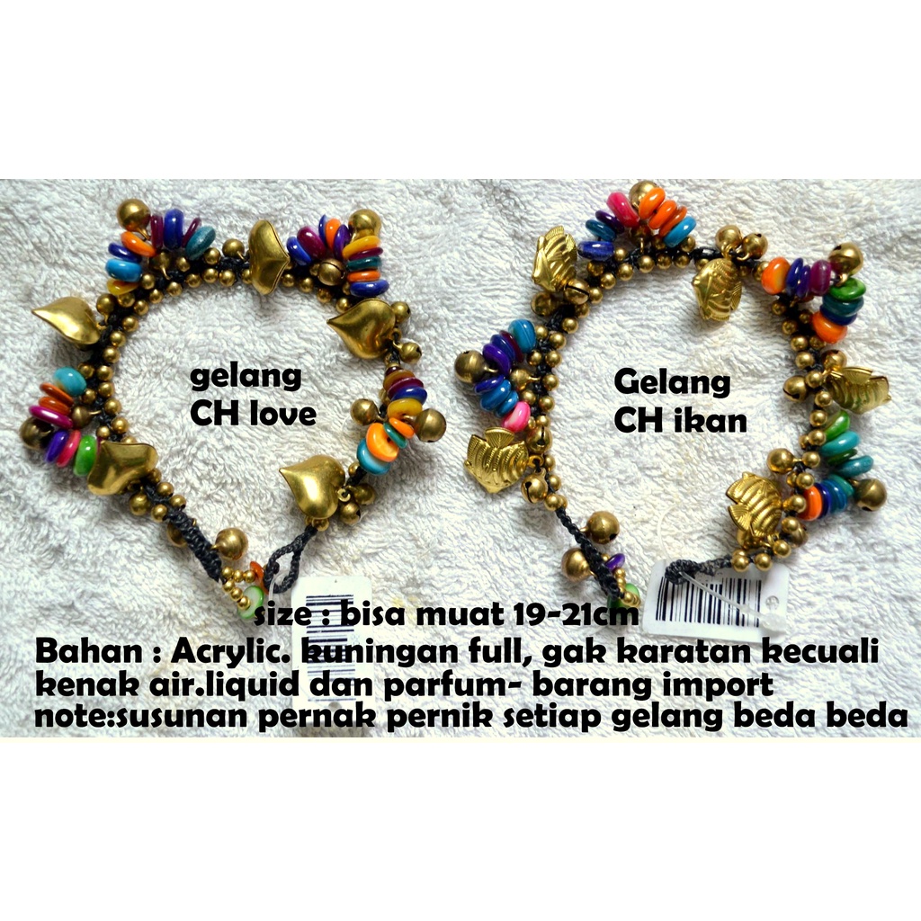 Gelang manik manik/gelang thailand/gelang etnik