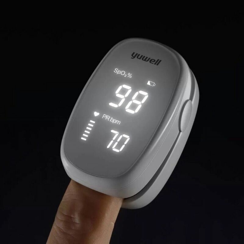 Yuwell Pengukur Detak Jantung Kadar Oksigen Fingertip Pulse Oximeter YX102