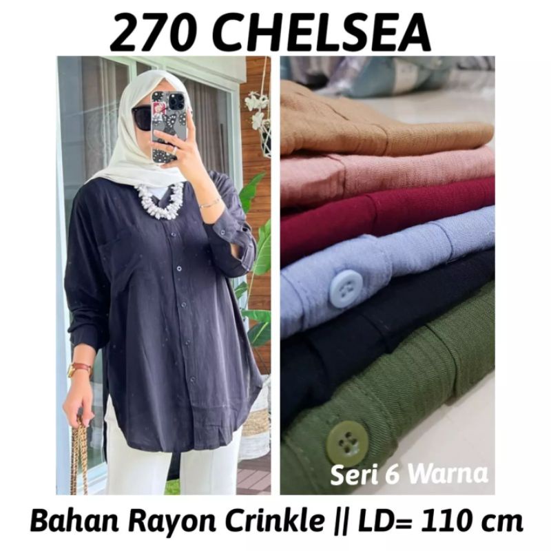 GROSIR 6 pcs x 70rb Blouse Rayon Crinkle || Kemeja kantor || Kemeja Rayon Crinkle || Blouse Crinkle 