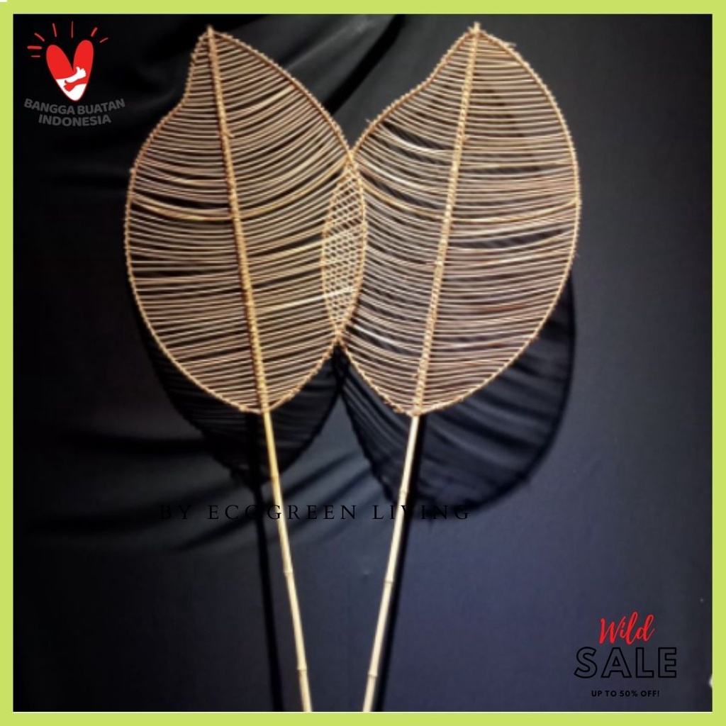 Kipas Pitrit Kerangka Bambu Dekorasi Kualitas Export Harga Termurah