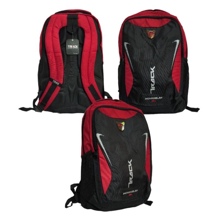 Tas ransel sekolah kerja laptop - daypack - backpack - Track by Tracker 77TR661 - 79TR376 original free rain cover