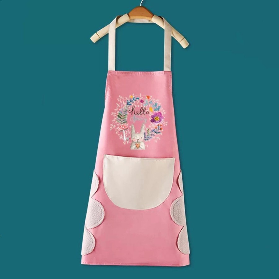 【GOGOMART】Apron Celemek Masak Anti Air &amp; Minyak - Motif Kelinci