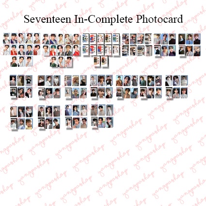 [READY / SET] SEVENTEEN IN-COMPLETE 2021 CONCERT SVTN PHOTOCARD FAN MADE UNOFFICIAL IN COMPLETE YANG