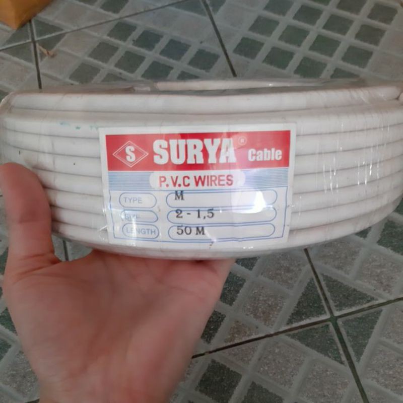 Kabel Listrik Serabut 2 x 1.5 mm (Per Rol = 50 mtr)