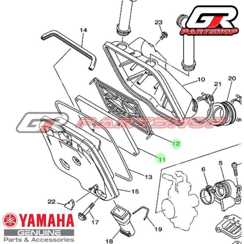 busa + rangka filter set f1zr ori ygp original yamaha fizr fiz f1z r