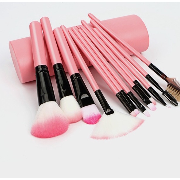 Kuas Make Up Tabung 12pcs Make Up Brush 12 Set In 1 Tube Import Murah