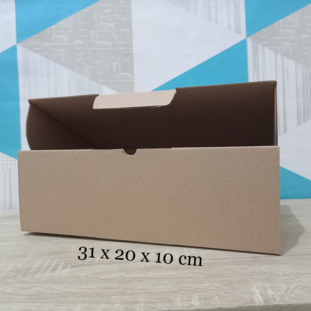 

Kardus 31 x 20 x 10 cm....Die Cut kotak aksesoris dll