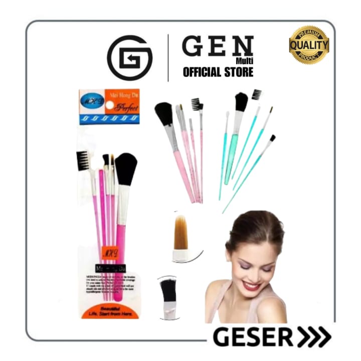 GEN - Kuas Set Masker Makeup Cosmetic Brush 5 In 1