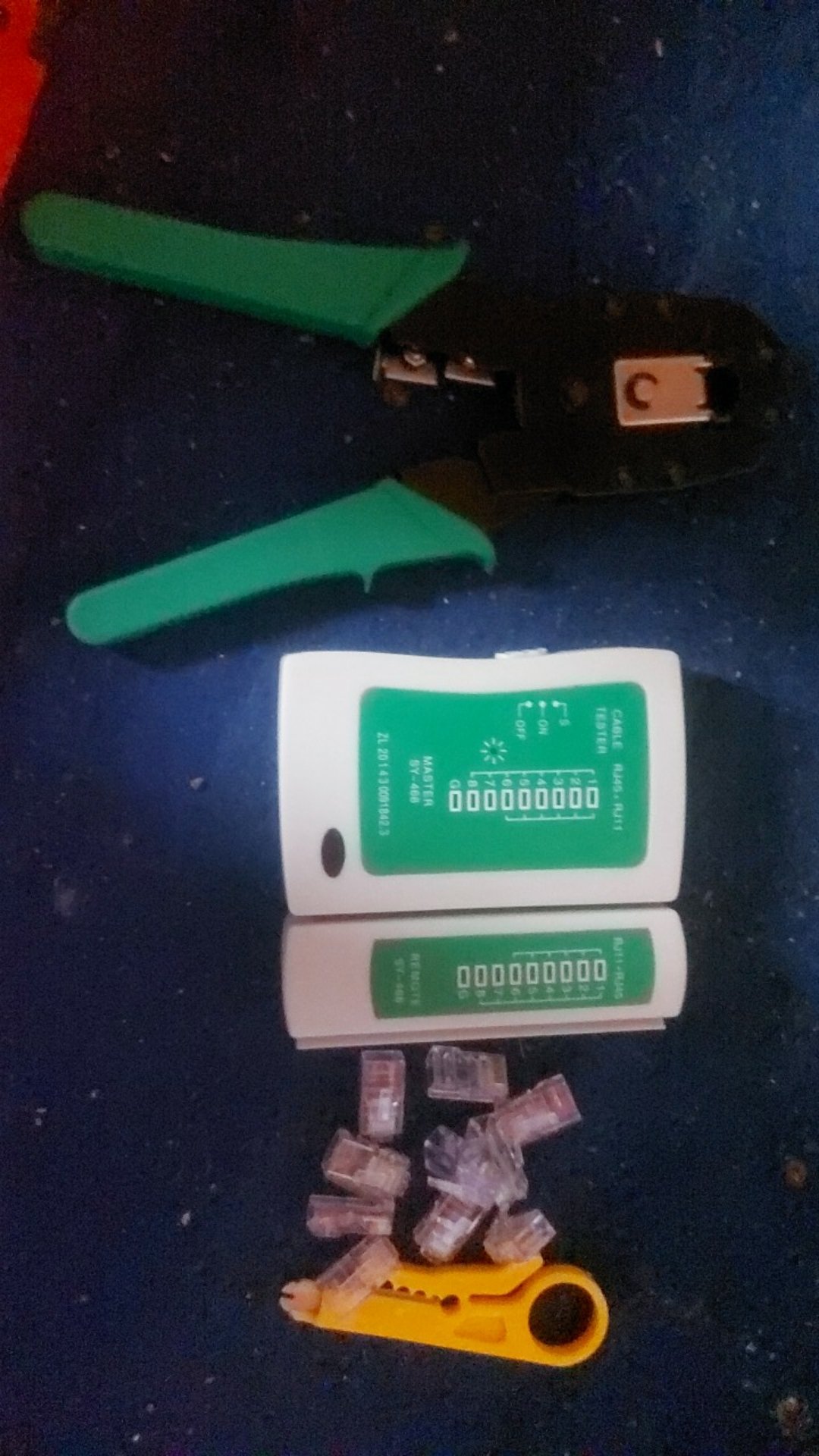 Paket Tang Crimping Tool Rj45 Dan Lan Tester