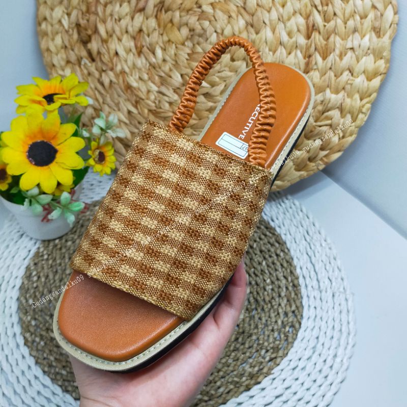 SANDAL SPON TALI WANITA +BONUS MASKER KF94 SANDAL FLIP FLOP DV137