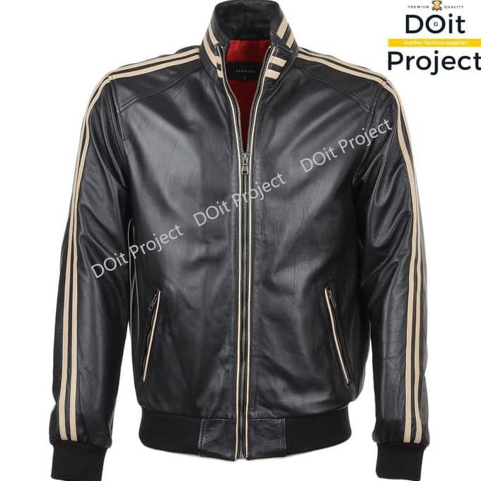 Promo Jaket Kulit Pria Wanita Remaja Anak Kecil Premium Jaket Kulit Brown Collar Berkualitas &