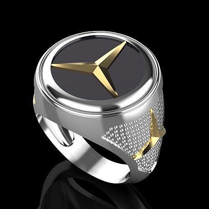 Cincin Bahan Sterling Silver 925 Desain Logo Gaya Punk Kreatif Untuk Wanita