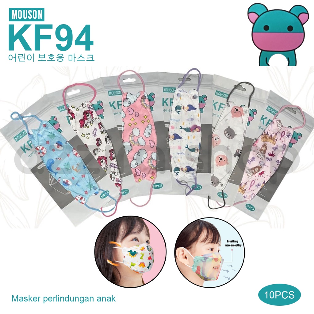 Masker anak kf94 Mouson KF94 Korea 4Ply Protection Mask