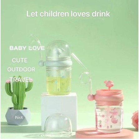 Botol Minum Anak Karakter Lumba Warna Warni 260 ML Good Quality