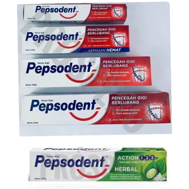 Pepsodent 225g | Pasta Gigi 75gram 120 gram 225gr | Pepsodent Herbal 190gram | Pencegah Gigi Berluba