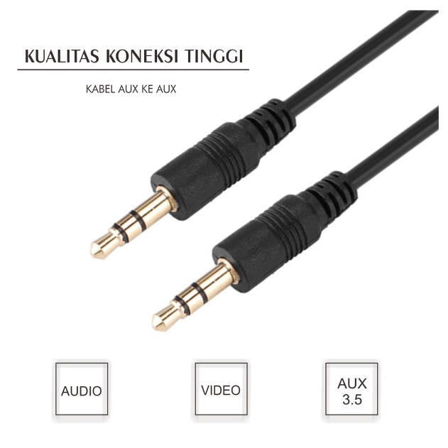 Kabel AUX 3.5 to 3.5 Male to Male Audio Jack 1,5 Meter