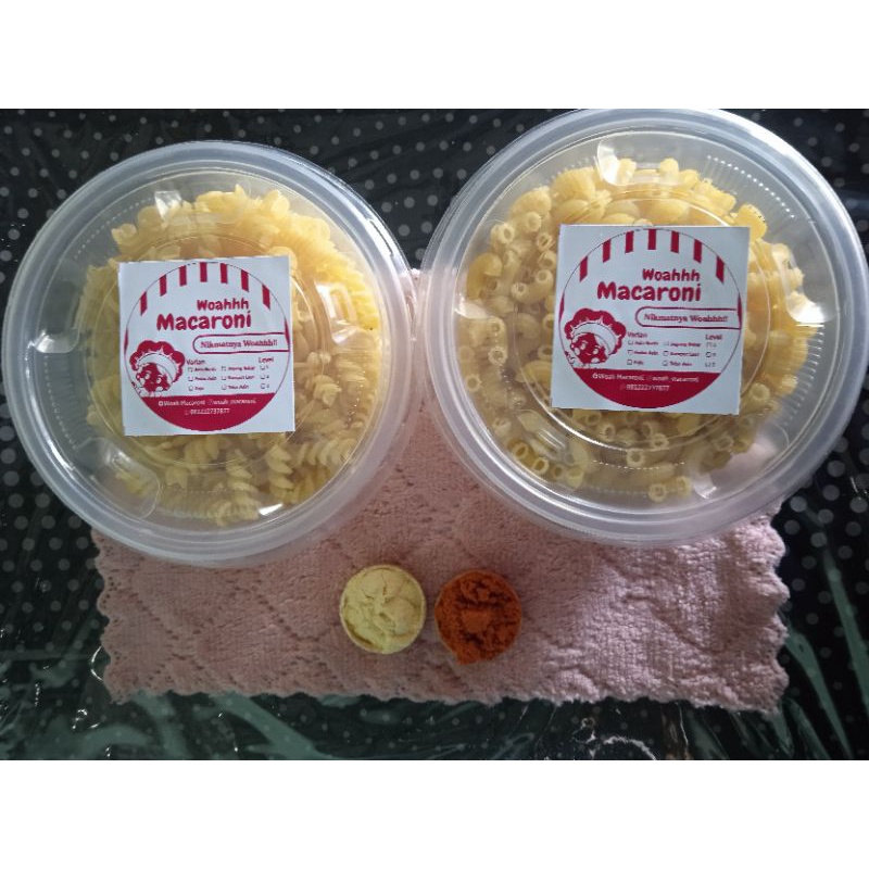 

Makaroni Toples Telor Asin Pedas