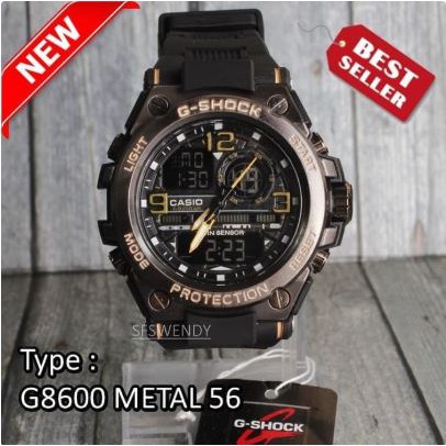 PROMO SALE !!! JAM TANGAN PRIA CASIO GSHOCK G-SHOCK GST-8600 G-8600 DUATIME METAL ANTI AIR