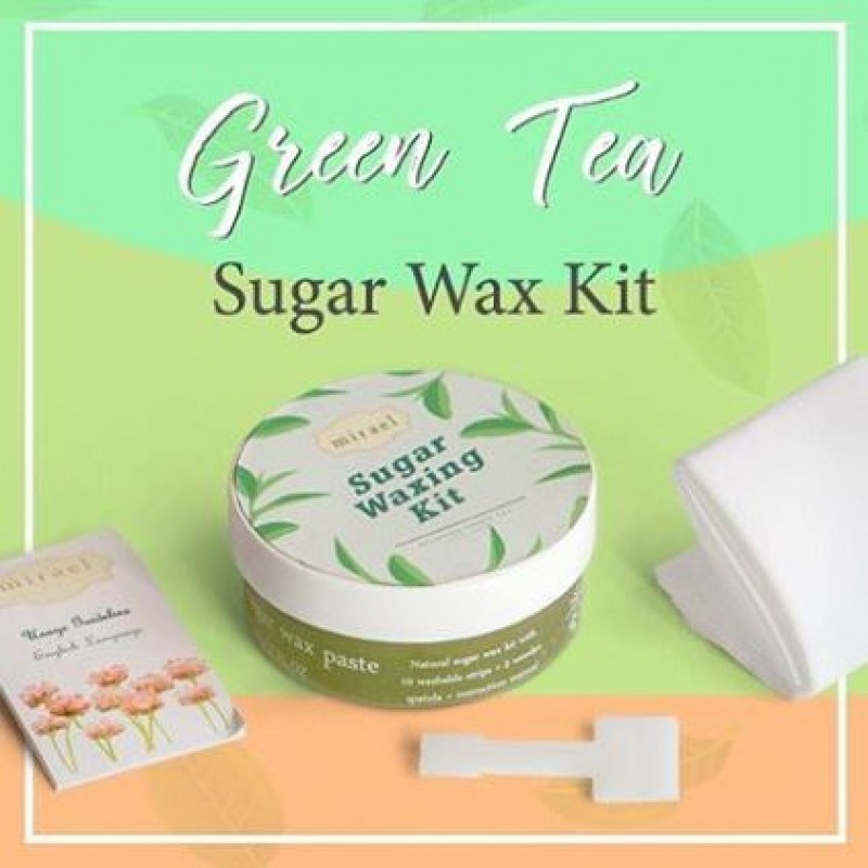 Mirael Green Tea Sugar Waxing Kit