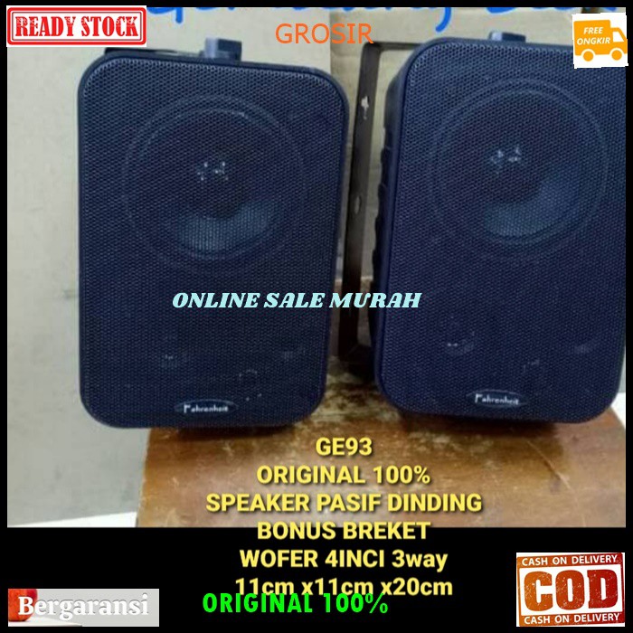 G93 Speaker gantung spk dinding speaker tembok pasif original 100% PASSIVE ori karaoke vocal vokal audio tembok sound musik pro sound asli super bass sound system sistem pengeras suara G93   BISA KESEGALA JENIS POWER AMPLI  SPEAKER PASIF 2PCS BREKET BONUS