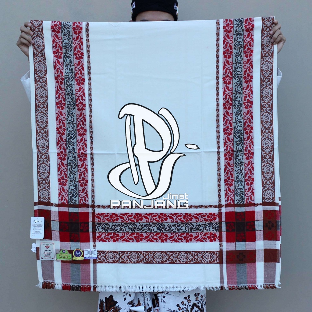Sorban Premium Almas Premium almas Putih list polos - Sorban Kashmiri Almas Motif Made in India Orig