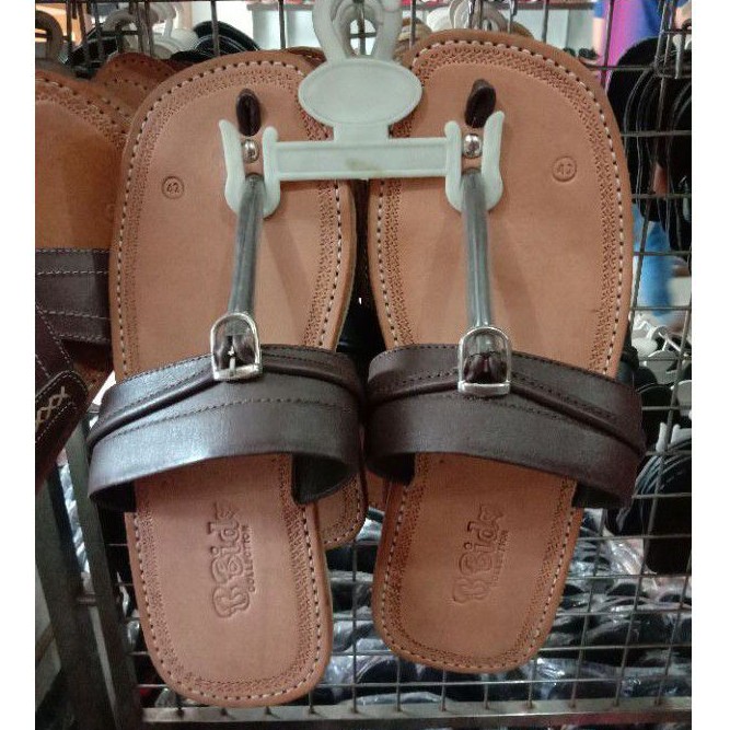 TERLARIS SANDAL TARUMPAH GESPER HK 3CM - LUIGI LEATHER