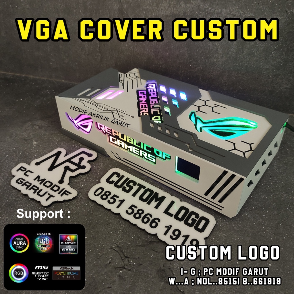 vga cover zotac 1060 custom logo custom vga