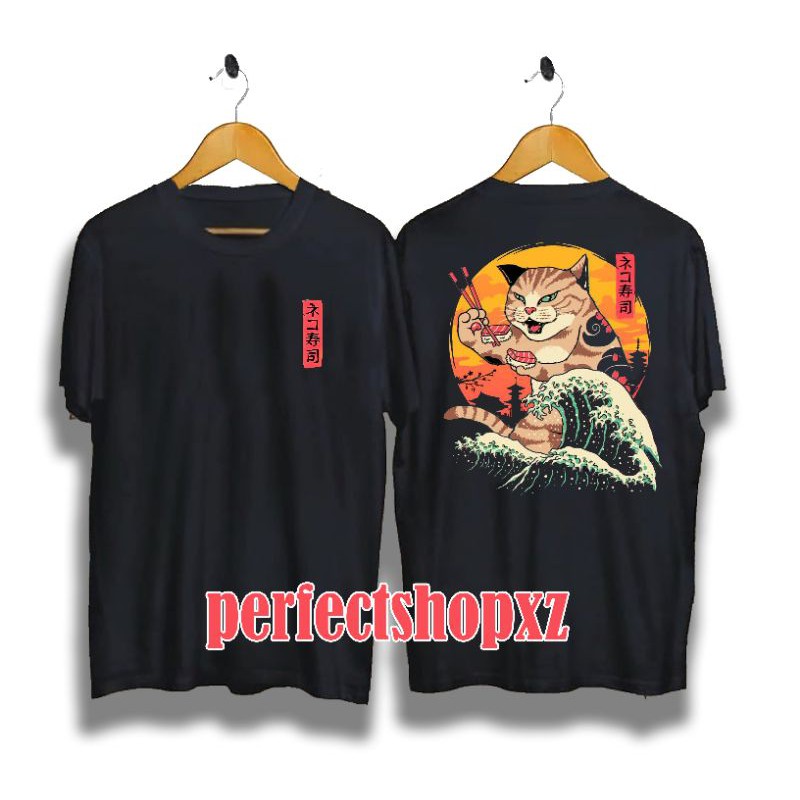 KAOS DISTRO CAT SUSHI /JAPANESE STYLE/QUALITY SUPER