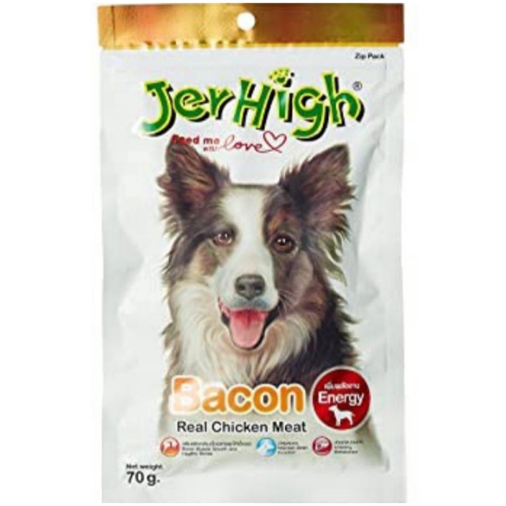 Jerhigh 70 gram Cemilan - Snack Anjing - Chicken Meat Dental Stick All Varian