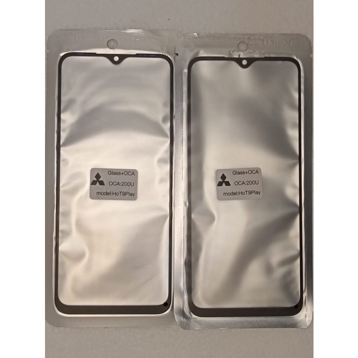 kaca lcd kaca depan plus lem oca infinix hot 9 play